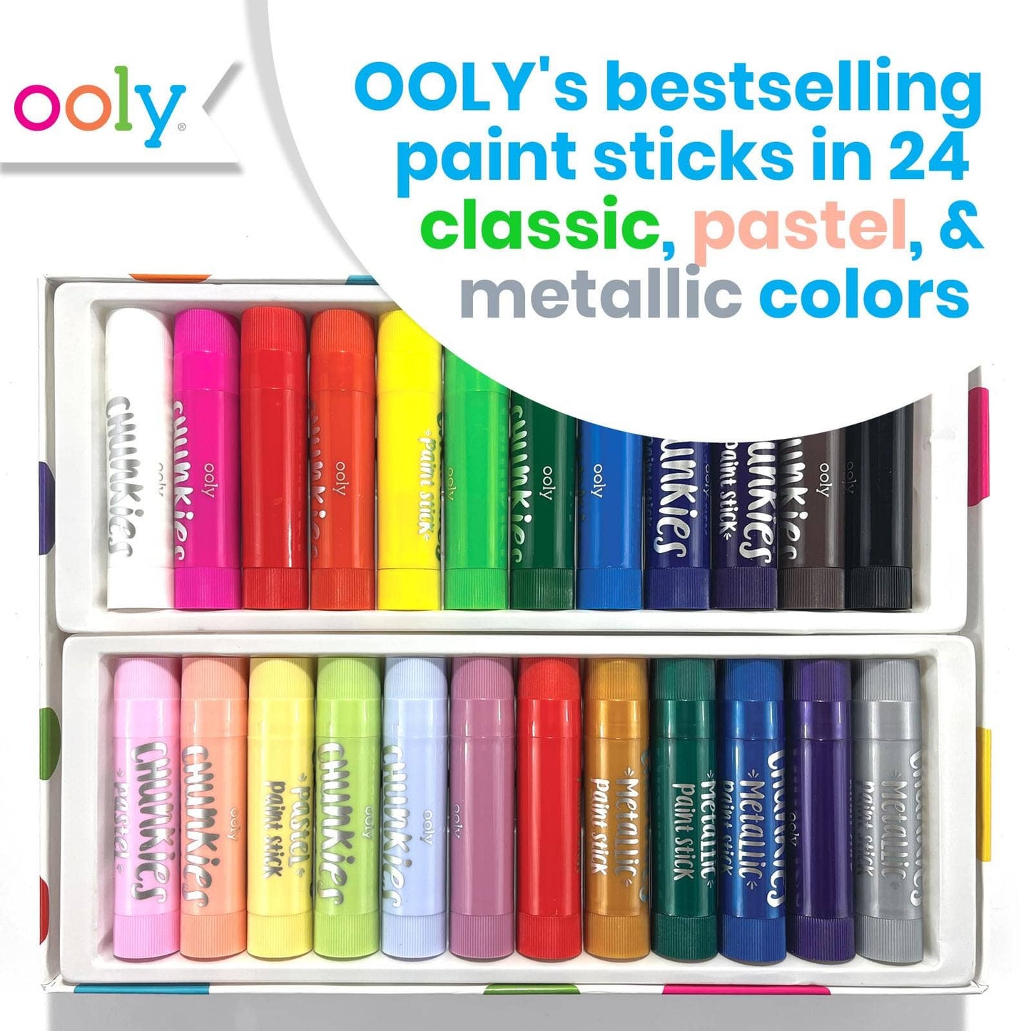 OOLY - Chunkies Paint Sticks Variety Pack - Set of 24
