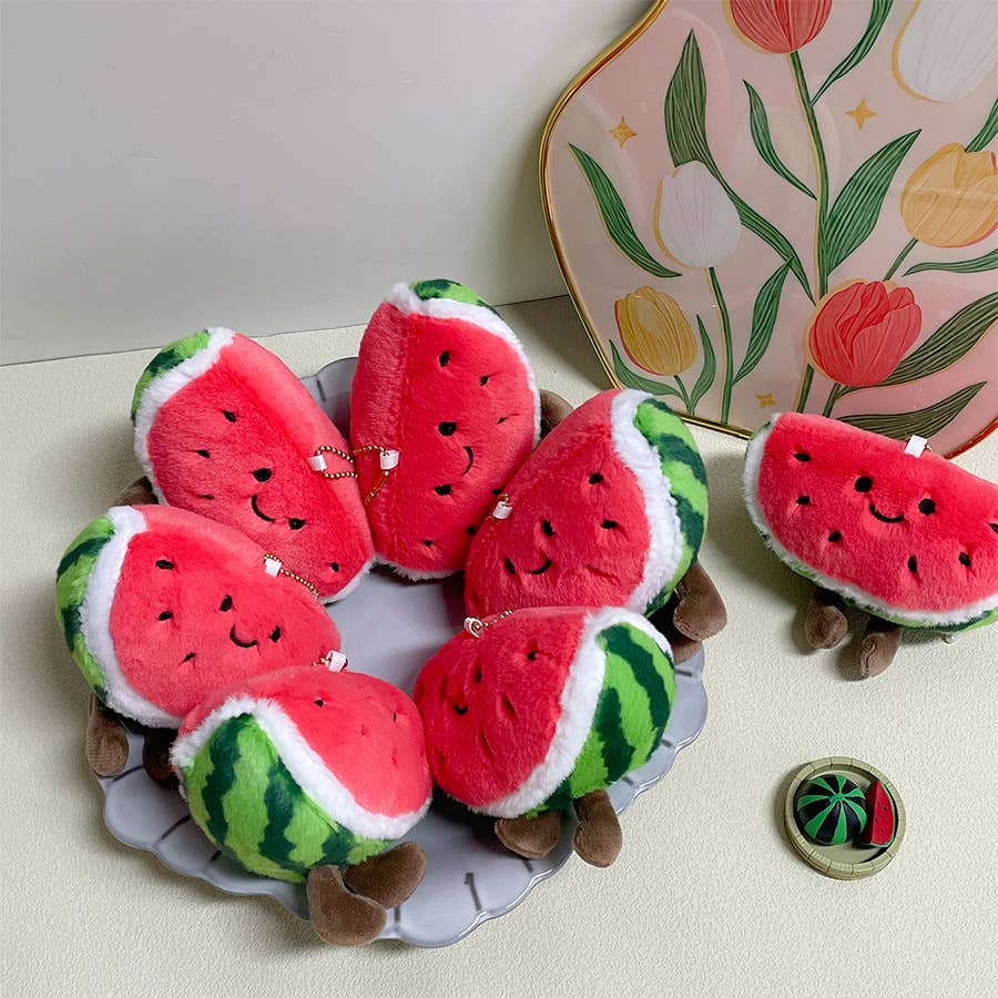 Smiley Watermelon Bag Charm