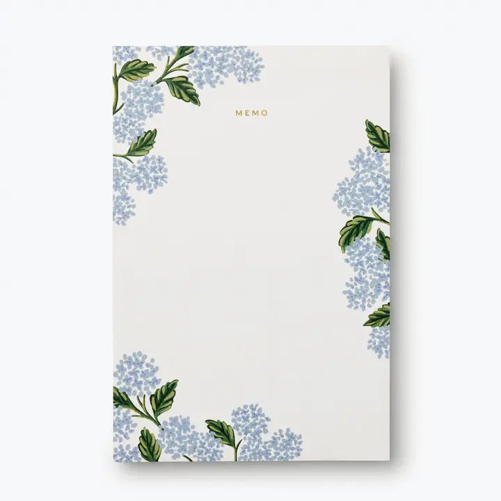 Hydrangea Large Memo Notepad