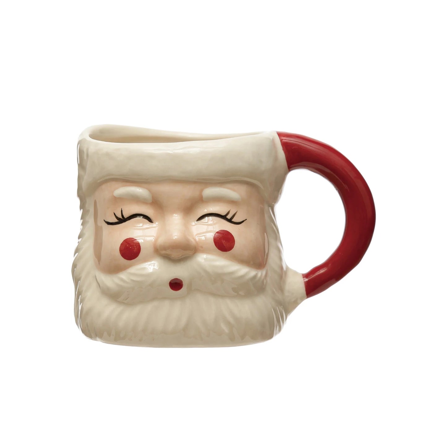 Sculpted Santa Face Mug
