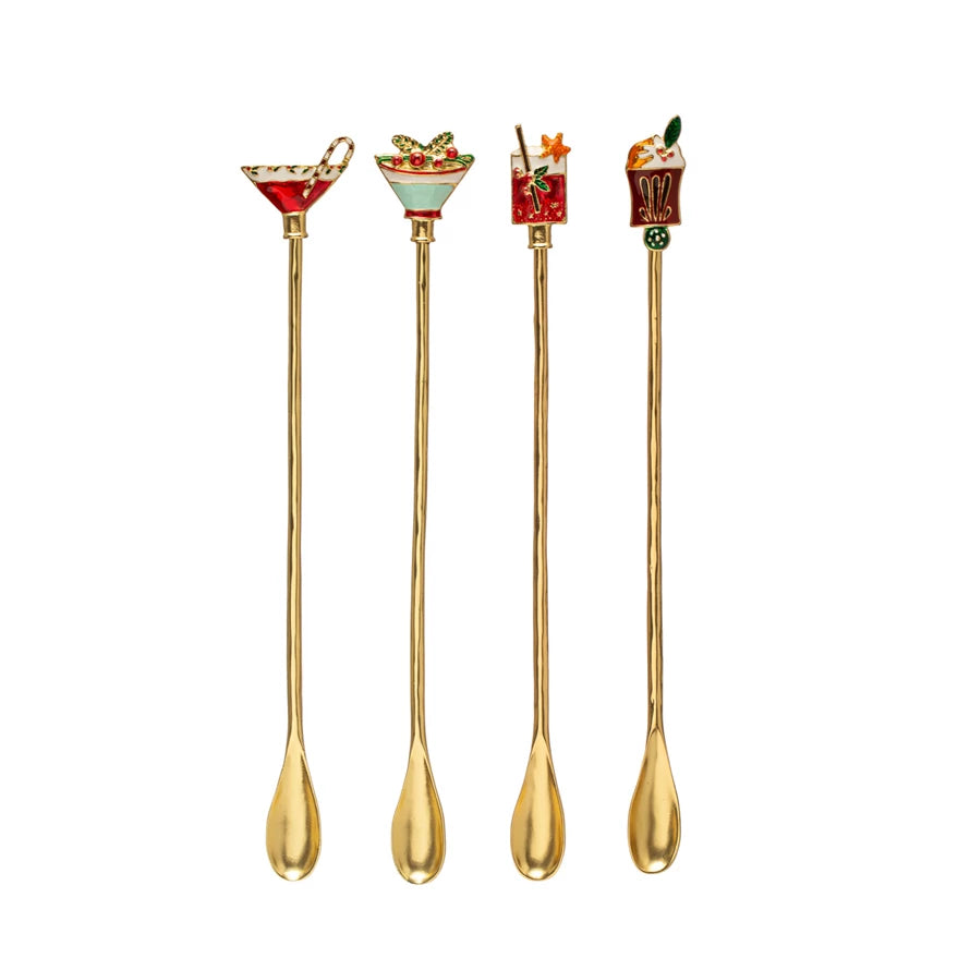 Christmas Cocktail Spoons