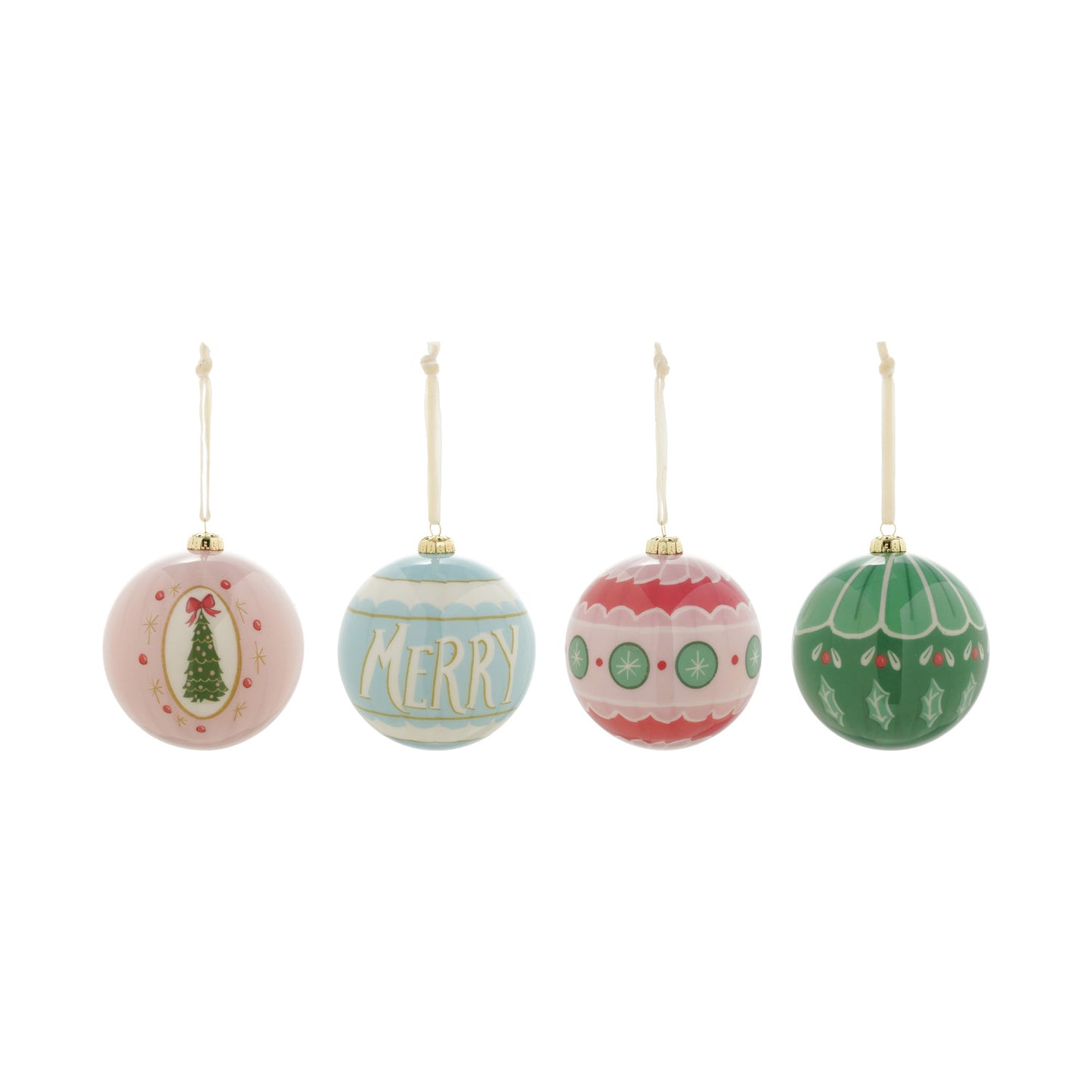 Decoupage Holiday Ball Ornament