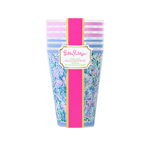 Summer Pool Cups by Lilly Pulitzer
