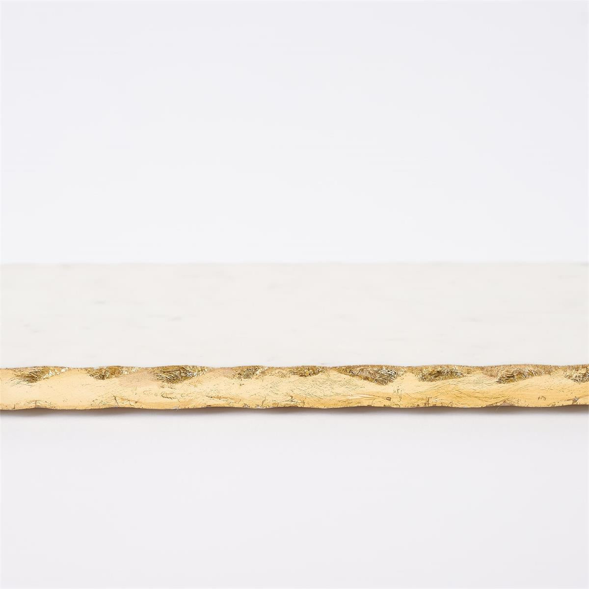 Long Gold Edge Marble Platter