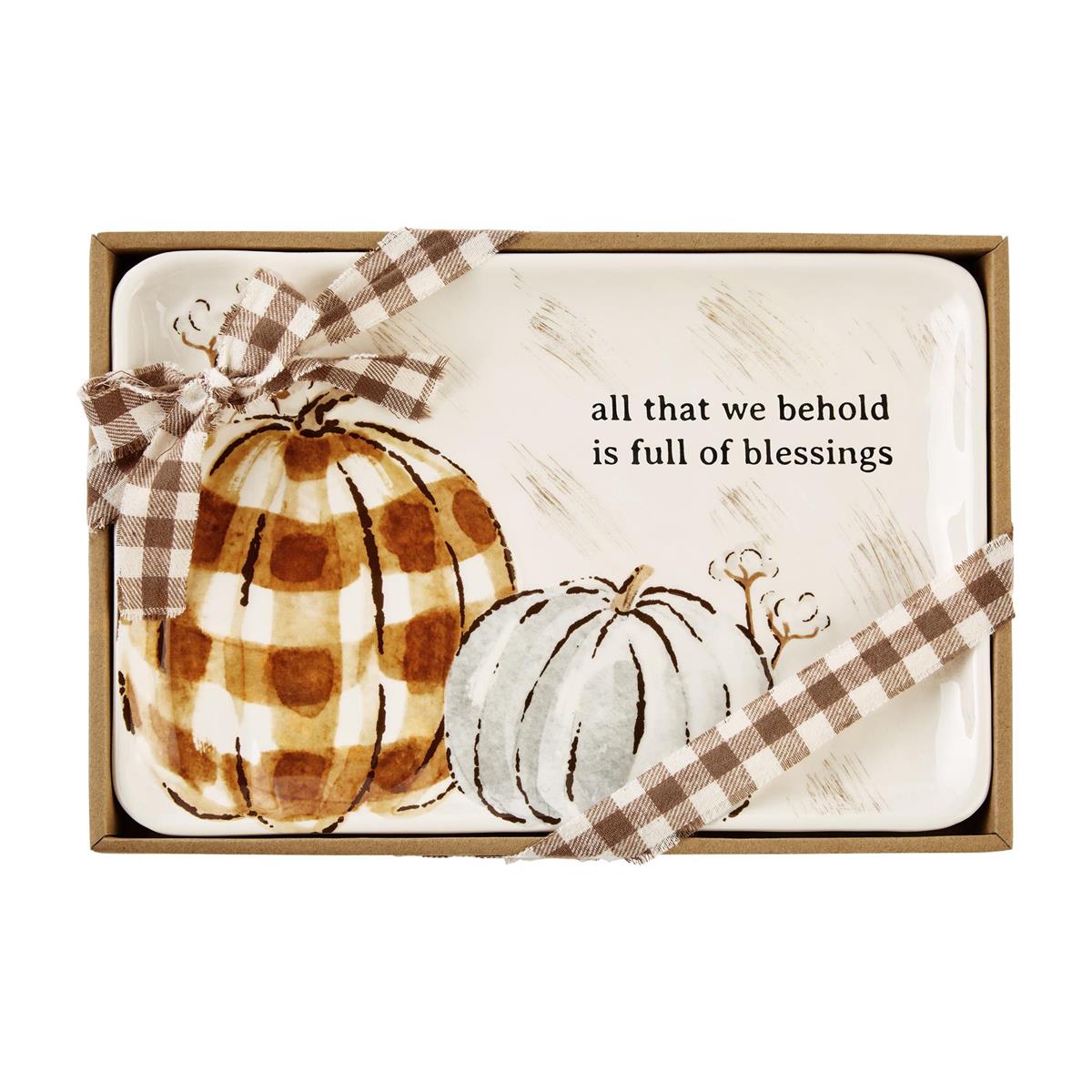 Watercolor Pumpkin Platter