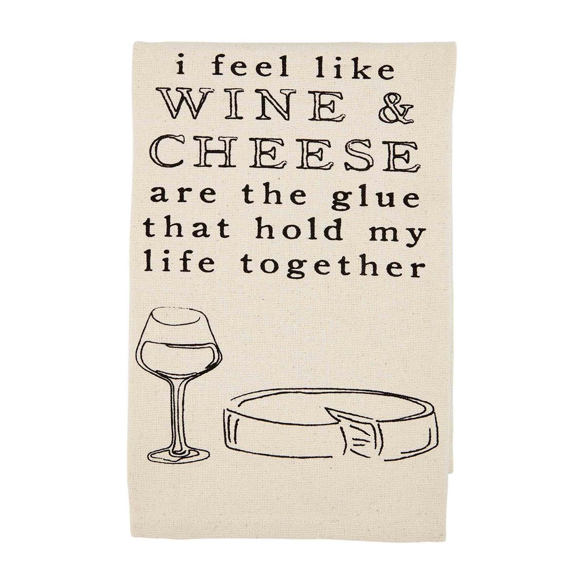 Wine Themed Cotton Kitchen Towels