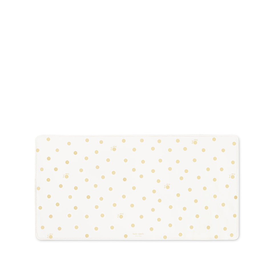 Kate Spade Gold Dot Script Desk Pad/Blotter
