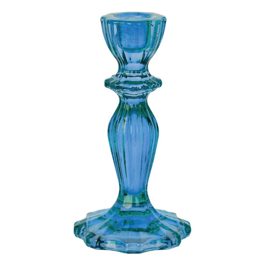 Talking Tables - Blue Glass Candlestick Holder - Mother's Day Gifts