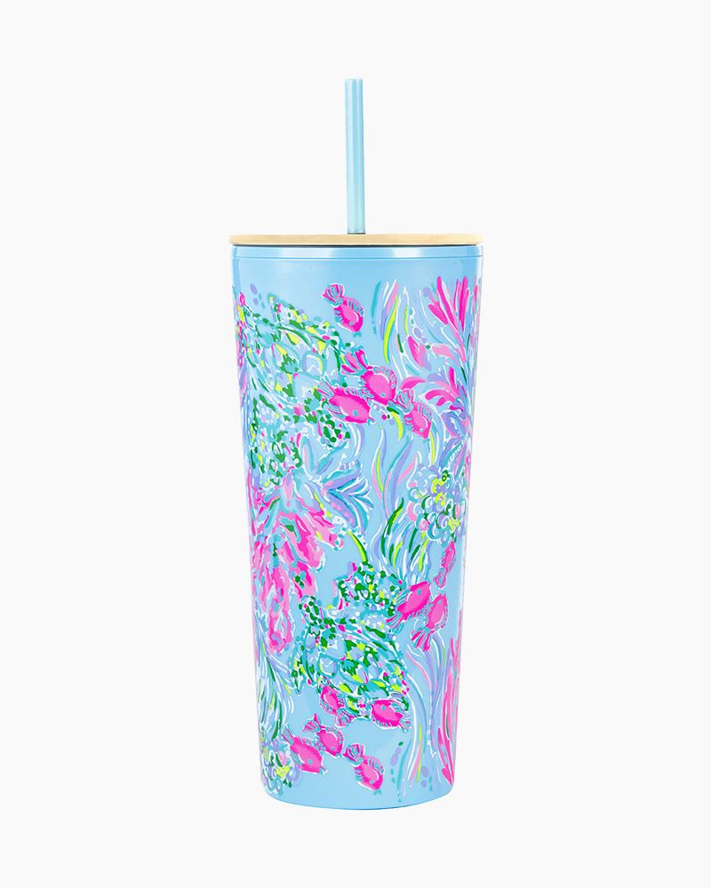 Acrylic Tumbler with Straw by Lilly Pulitzer
