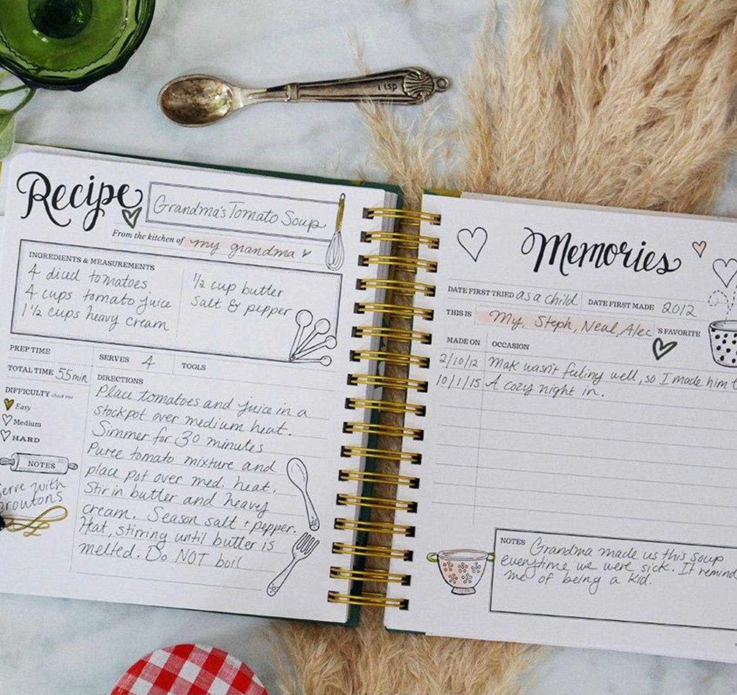 The Keepsake Kitchen Diary™ - Whimsical Lemons