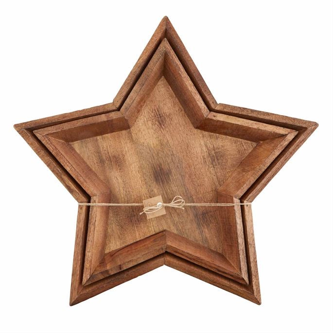 Star wood tray by Mud Pie