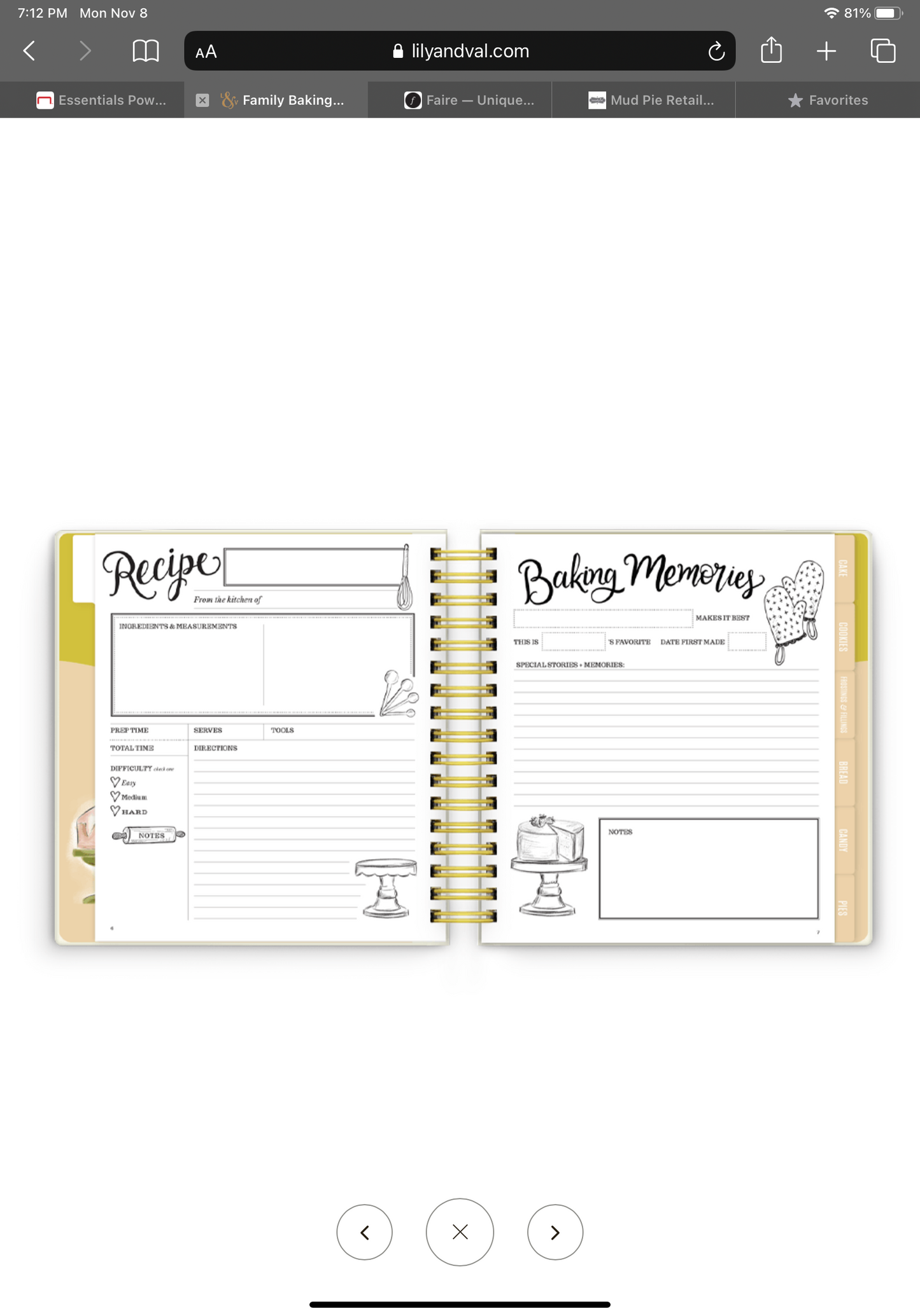 The Keepsake Kitchen Diary™ - Whimsical Lemons