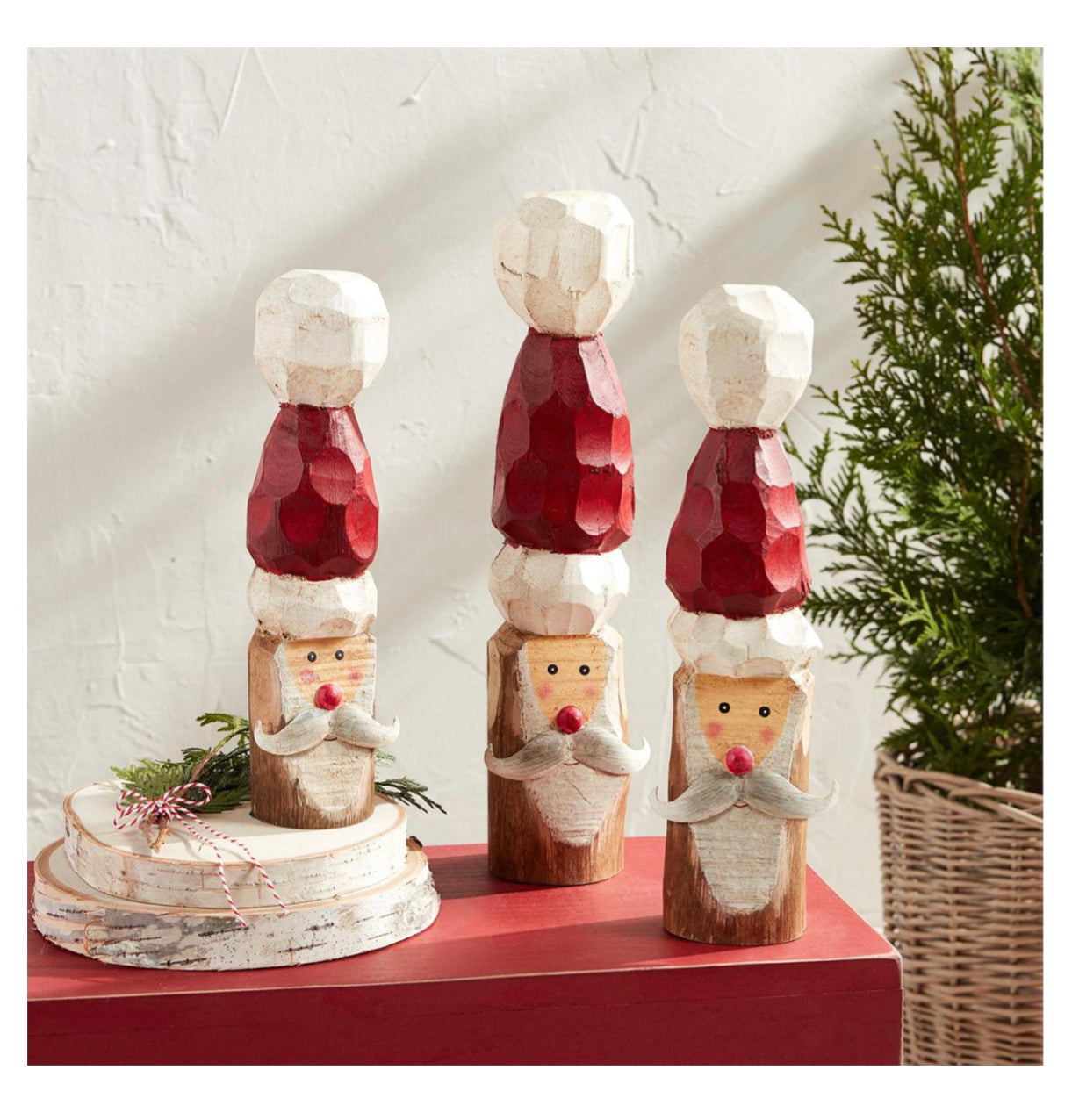 Wood Carved Santa