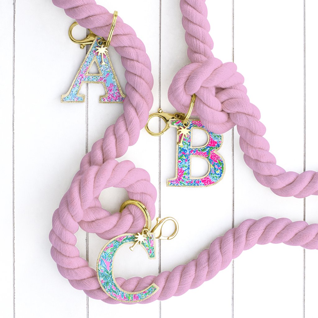 Multicolored Initial Keychain – Marleylilly