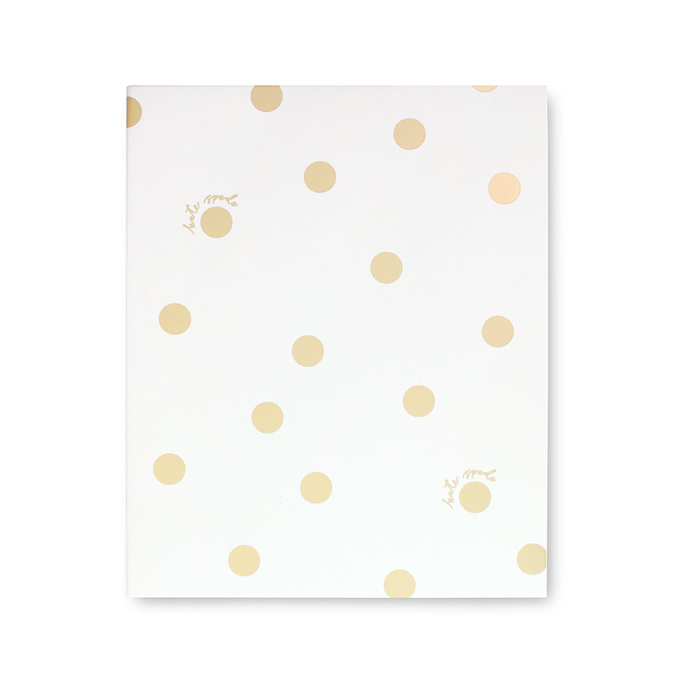 Kate Spade Gold Dot Concealed Spiral Notebook