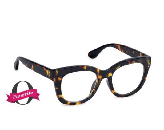 Tortoise Center Stage Blue Light Blocker Readers by Peeperspecs