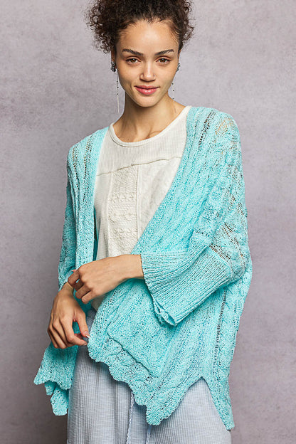 Short Sleeve Crochet Cardi by Pol