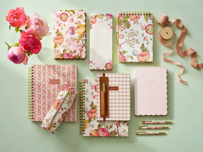 Laura Ashley Scallop Journal - Romantic Cottage Floral 6x8
