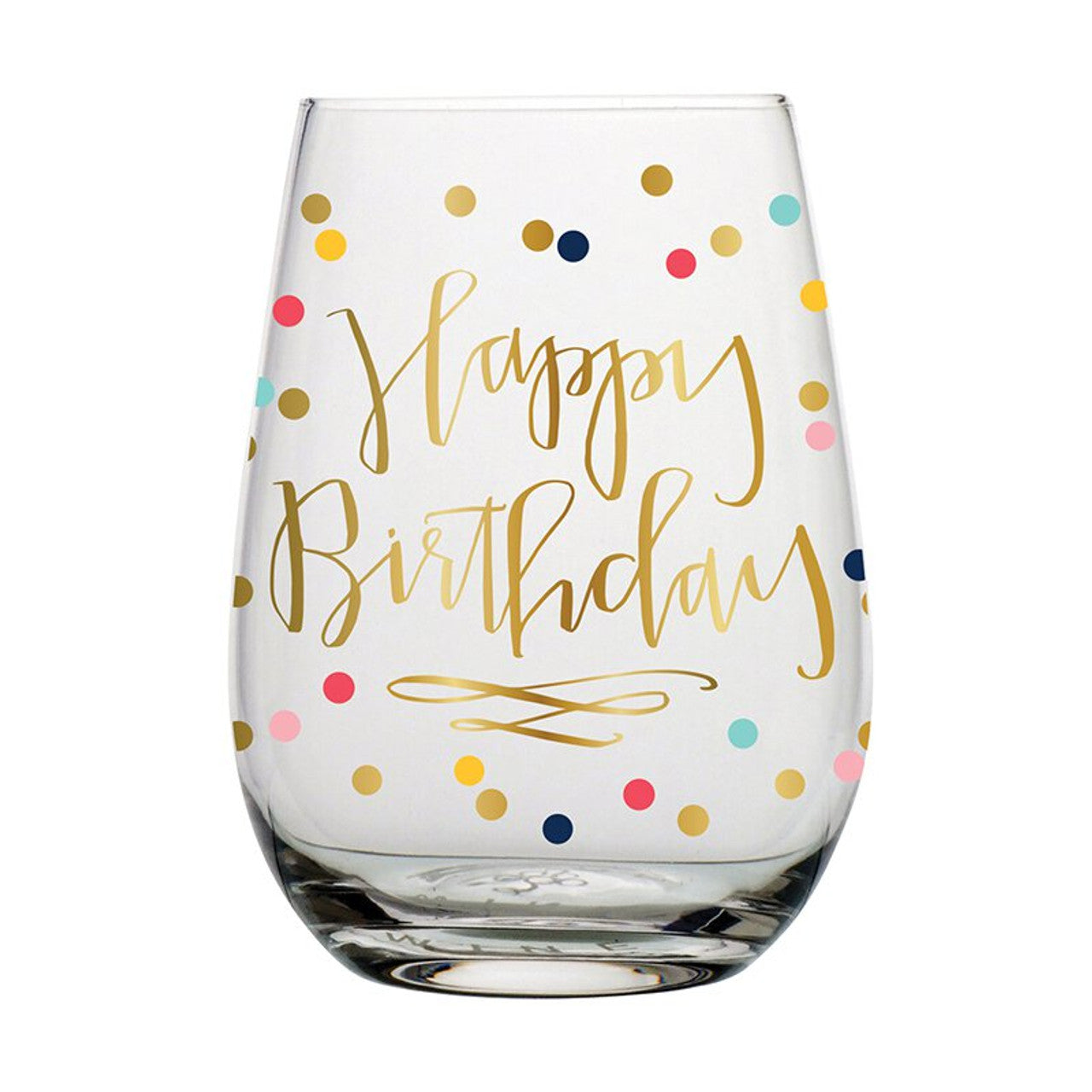Happy Birthday Wine Glass