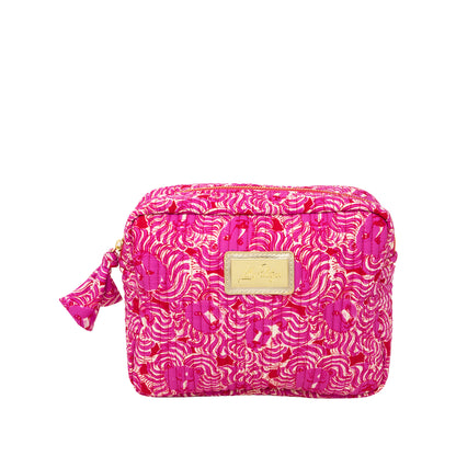 Cosmetic Pouch, Strawberry Red Pride of Lilly
