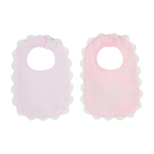 Gingham and Seersucker Bibs
