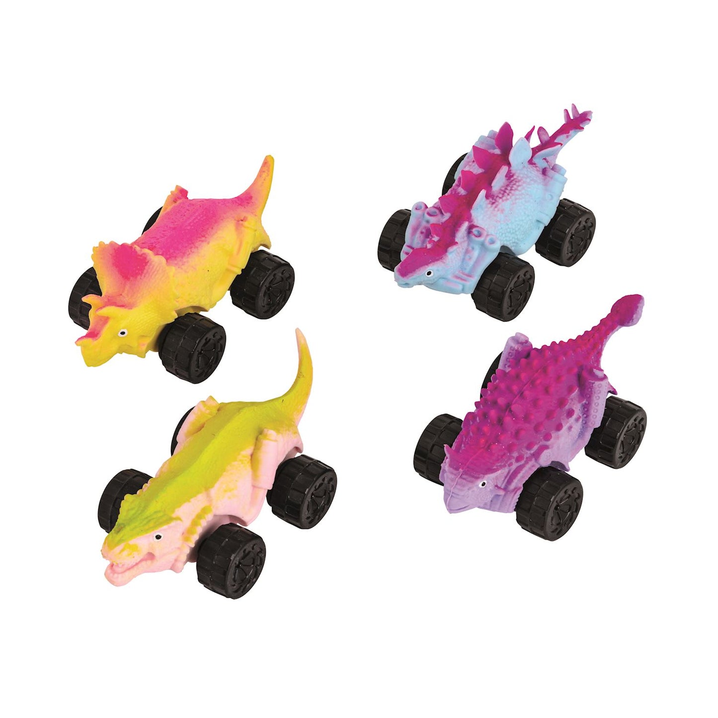 Squishy Dinosaur Pullback Racers