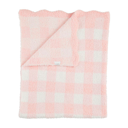 Gingham Chenille Baby Blanket
