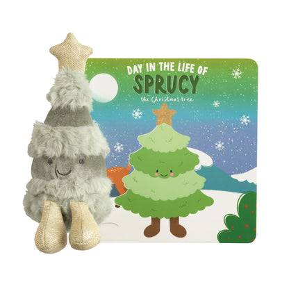 Board Book with Stuffed toy, Nutcracker or Tree