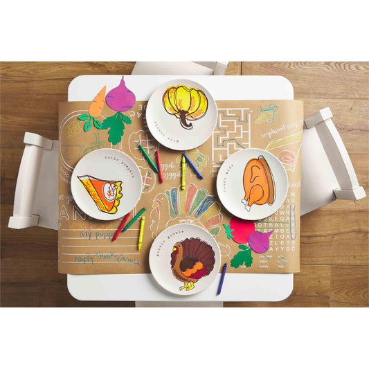 Thanksgiving Kraft Paper Runner for Coloring