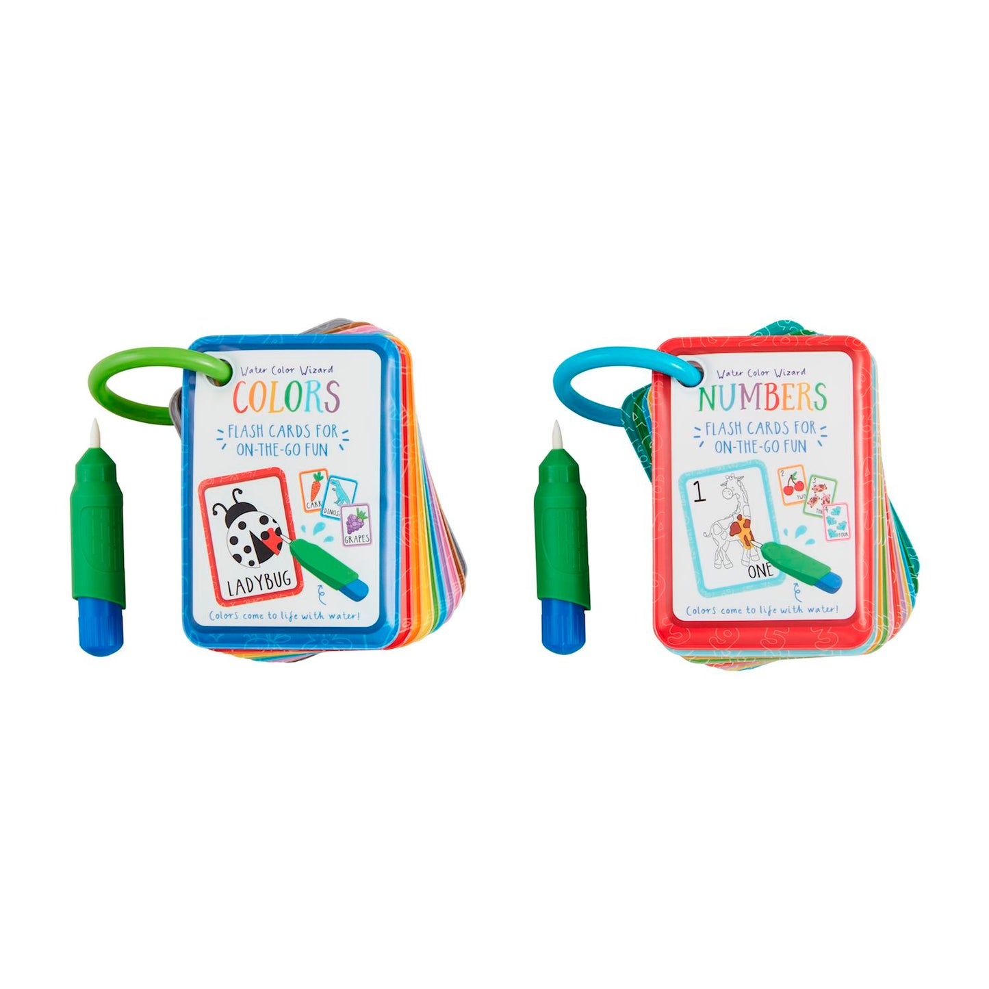 Flash Cards, Water Activated Color Changing