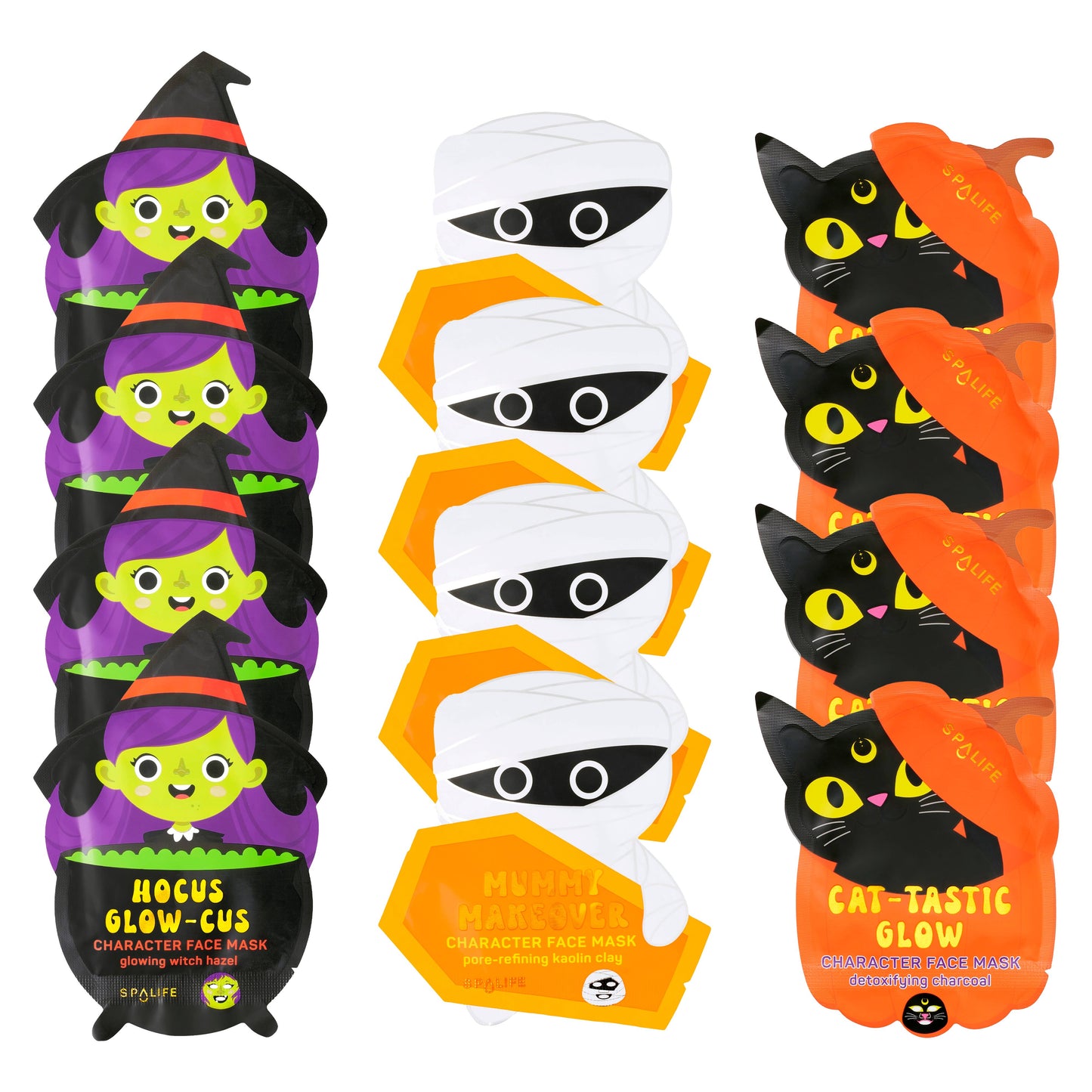 Korean Skincare Halloween Sheet Masks | Witch, Mummy, Cat