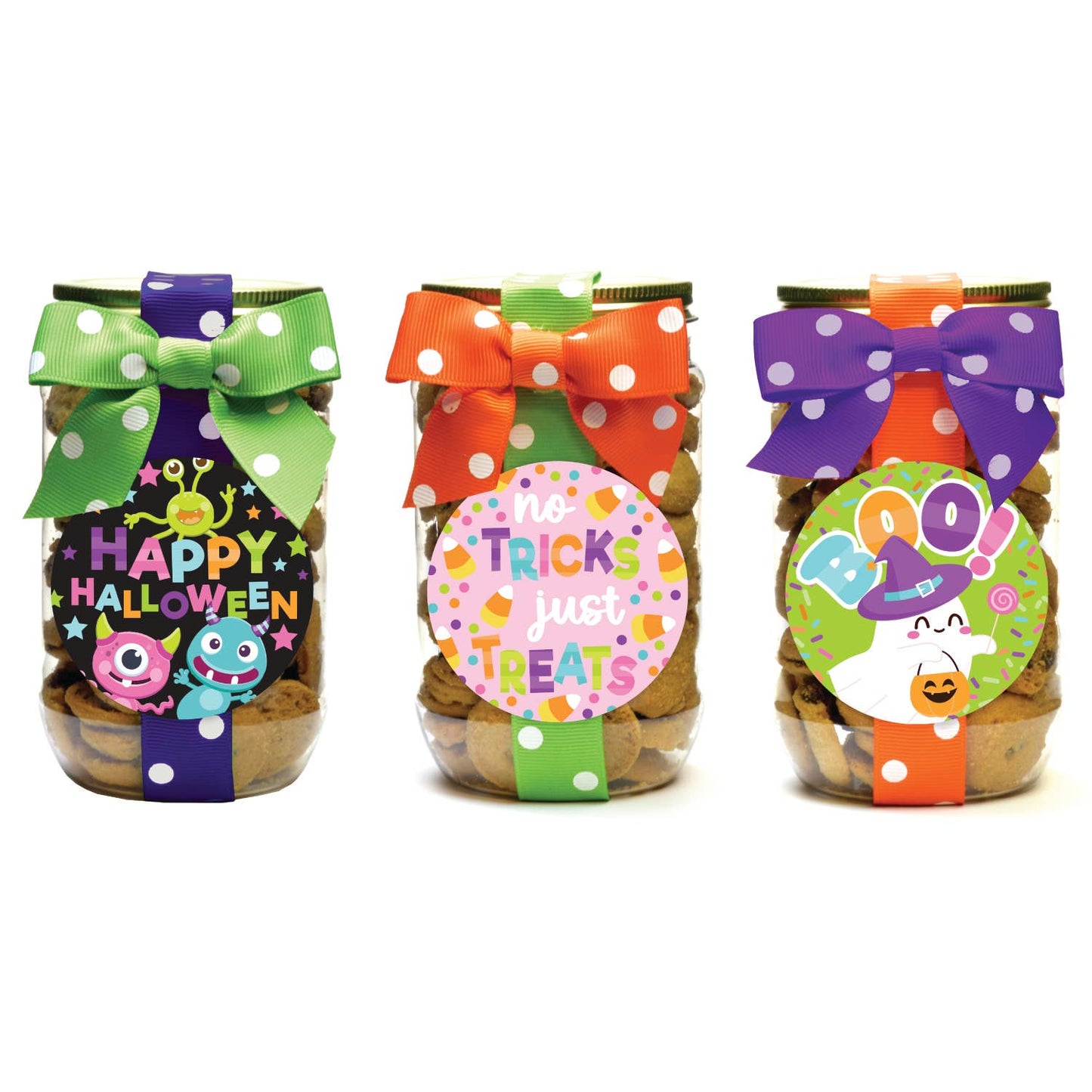 Oh, Sugar! - Cookies - Halloween Asst 3 - Pint Jars: Brownie Crisp