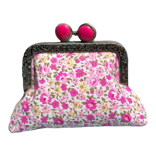 Kiki & Syds - Parisian Pink Mini Clutch Coin Purse: Hot Pink