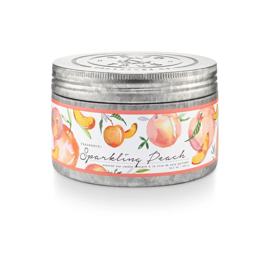 Peach Candle, Tried and True Tin