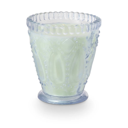 Lavender Vanilla Pressed Glass Votive