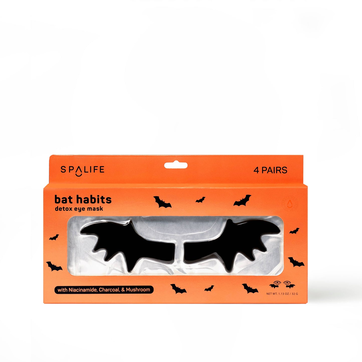 My Spa Life - Halloween Bat Habits Detox Undereye Masks - 4 Pairs