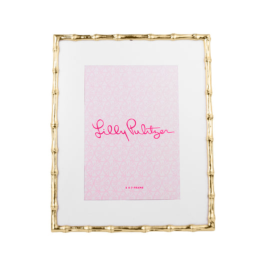 Lilly Pulitzer Gold Bamboo Picture Frame