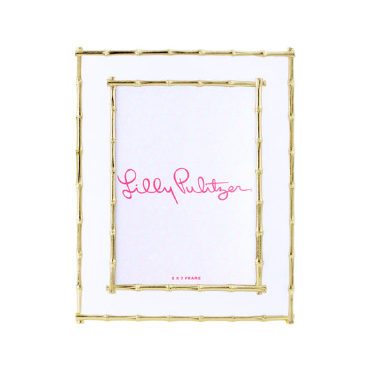 Large Picture Frame, Bamboo (White)