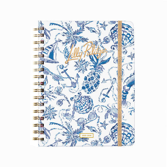 17 Month Monthly Agenda 2025-26 Resort White Barefoot Beachcomber