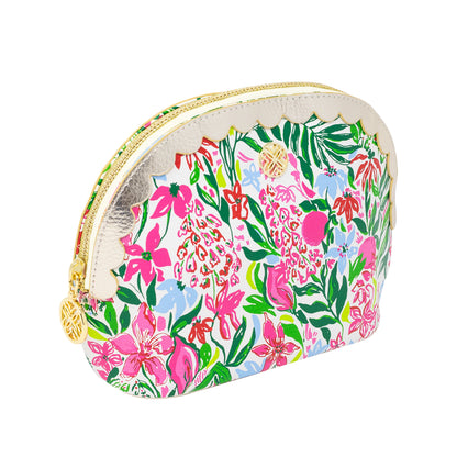 Scallop Pouch Set, Glowing Gardens/Feeling Poppy