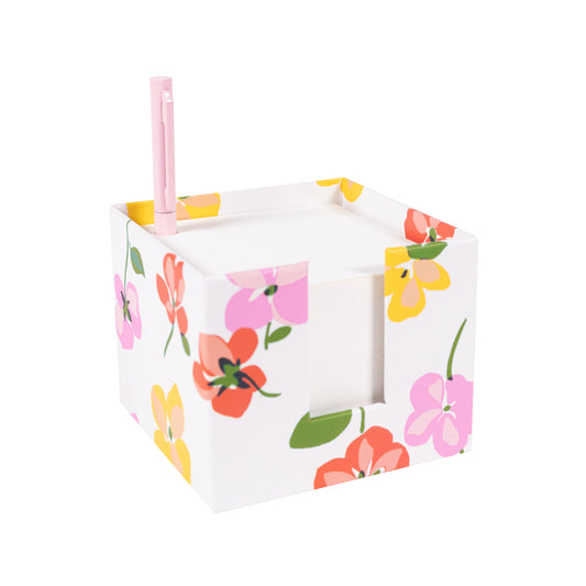 Spring Pansies Notecube