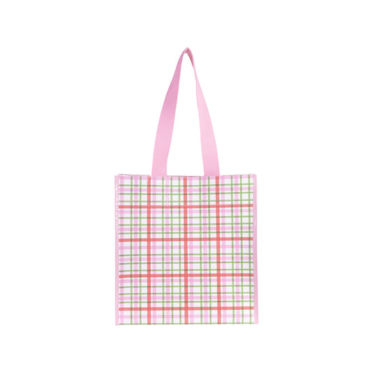 Market Tote, Garden Plaid