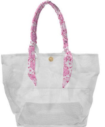 Beach Bag, Conch Shell Pink Burst of Joy