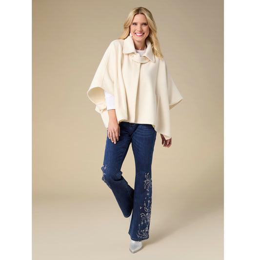 Londyn Short Wrap with Collar