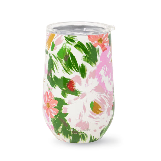 Stainless Steel Wine Tumbler, Hidden Garden