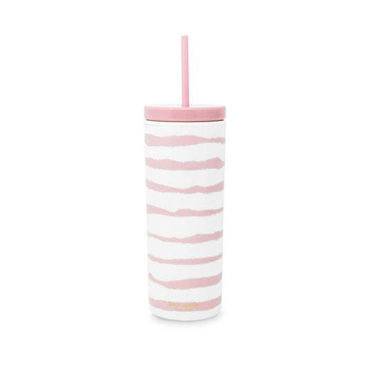 Acrylic Tumbler with Straw, Goddess Stripe