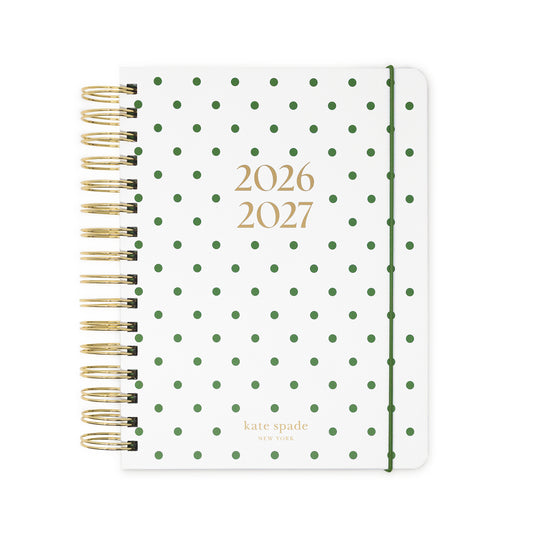 17 Month Large Planner, Green Dot