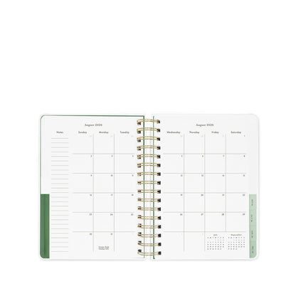 17 Month Large Planner, Green Dot