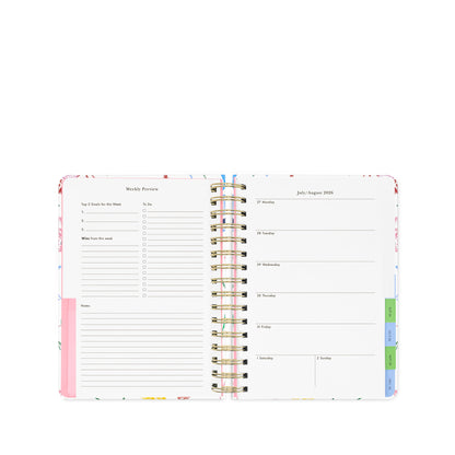17 Month Large Planner, Joyful Garden