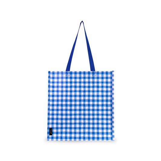 Gingham Grocery Tote